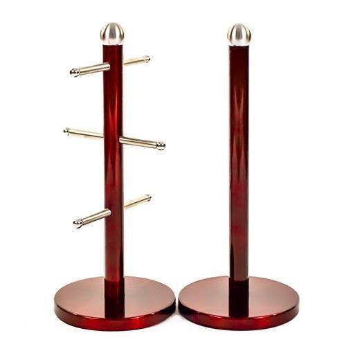 Free Standing Kitchen Roll Holder and Mug Tree Assorted Colours 33 cm 2010