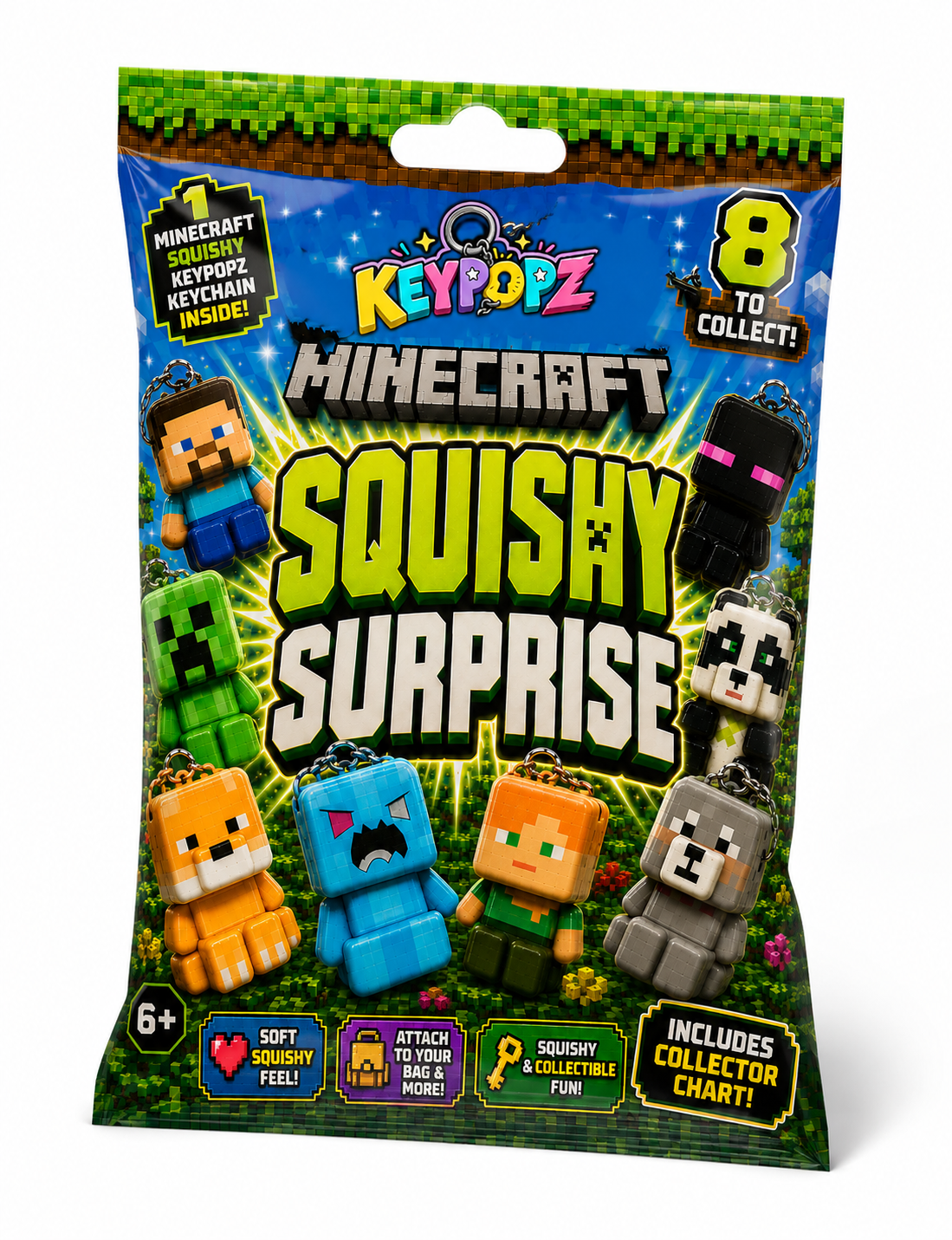 KeyPopz Minecraft Squishy Surprise Pack