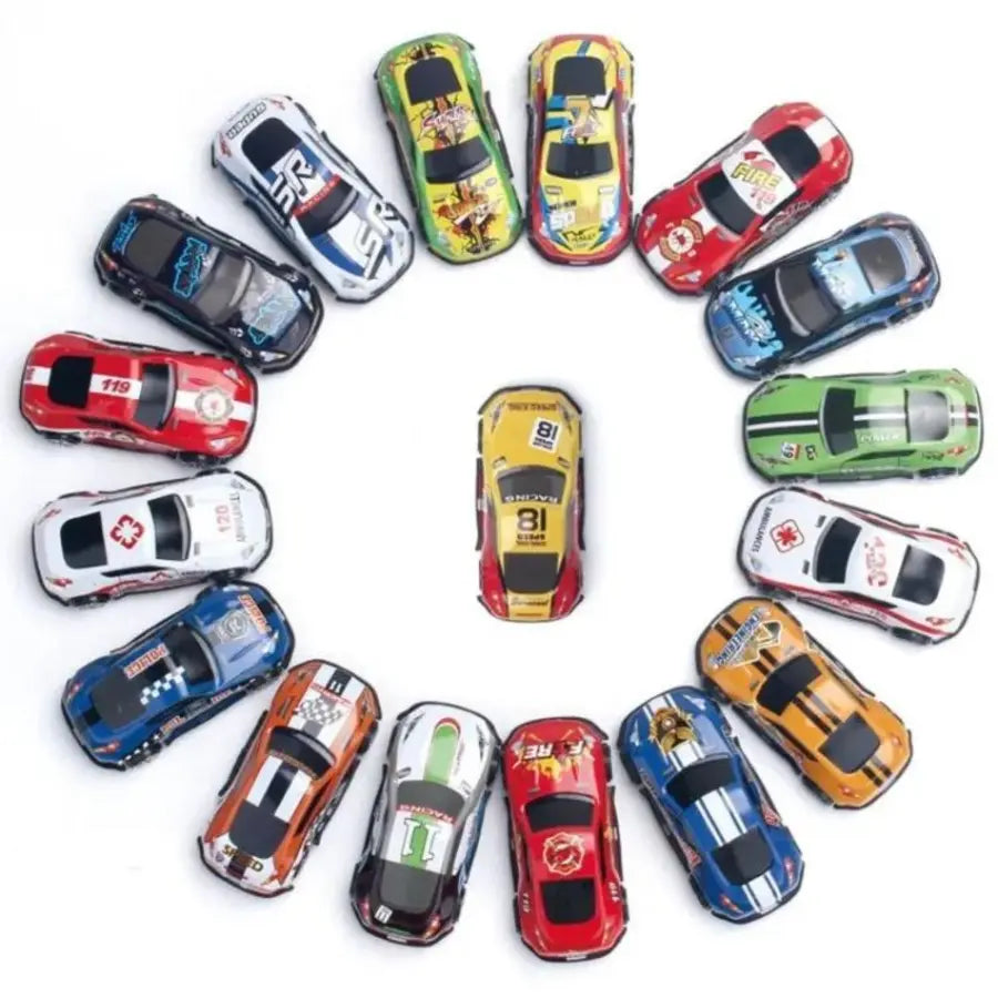 Toy Cars Racing Set 30 Pack Pull Back Friction Powered Alloy Vehicles