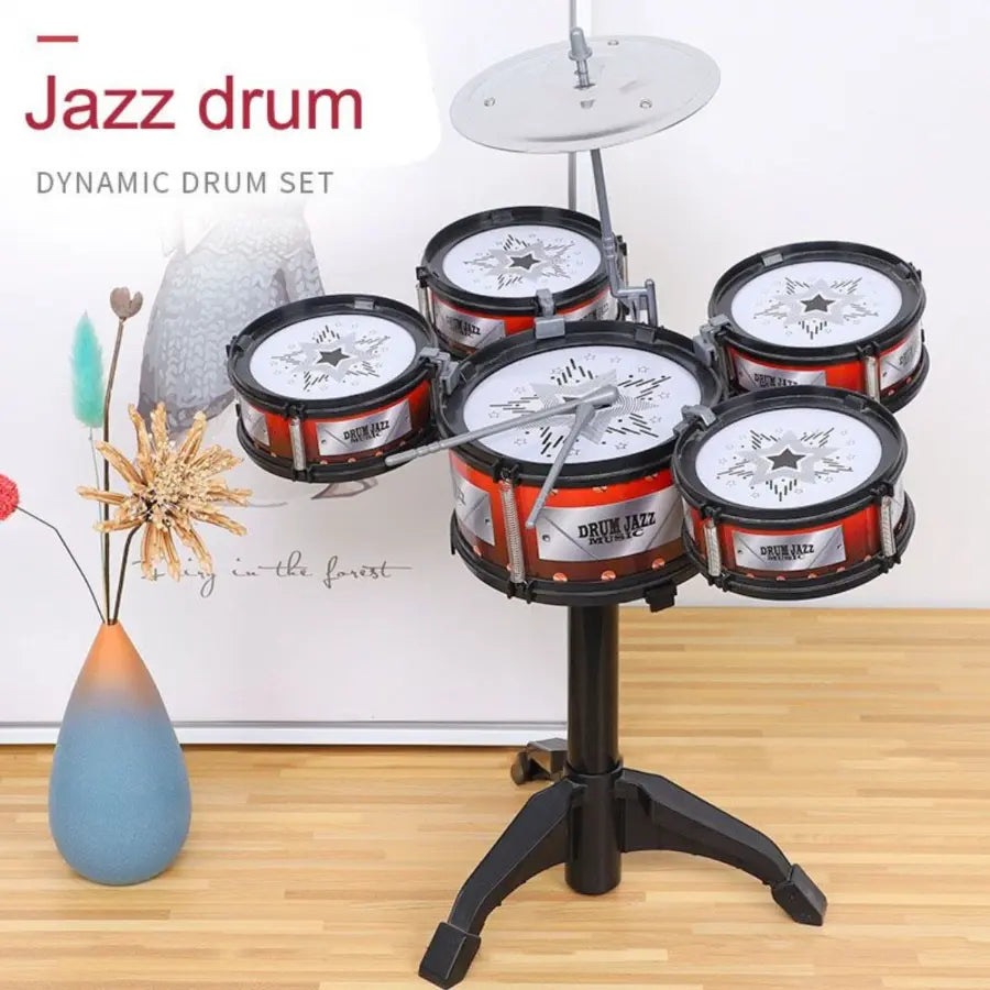 Mini Jazz Drum Toys With Band Rock Set