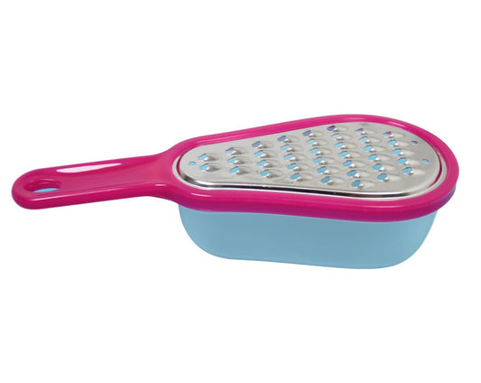 Mini Stainless Steel  Cheese Nutmeg Ginger Grater with Storage Container Assorted Colours 5431 A