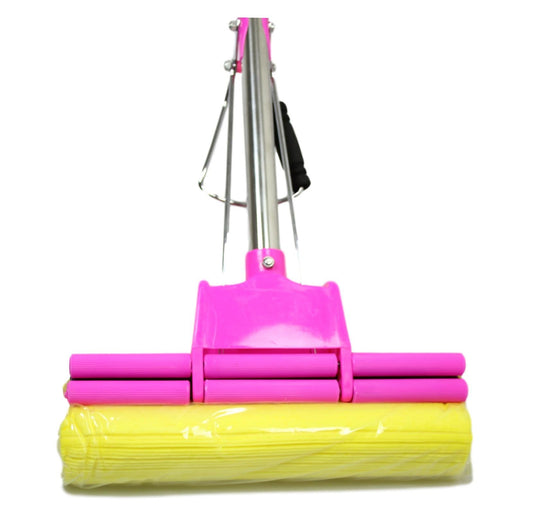 Expandable Squeeze Yellow Cleaning Sponge Mop Assorted Colours 0721 A