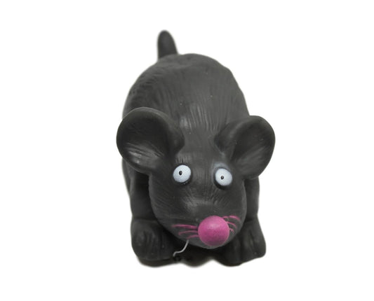 Pet Dog Toy Squeaky Black Rat 14 cm 5362