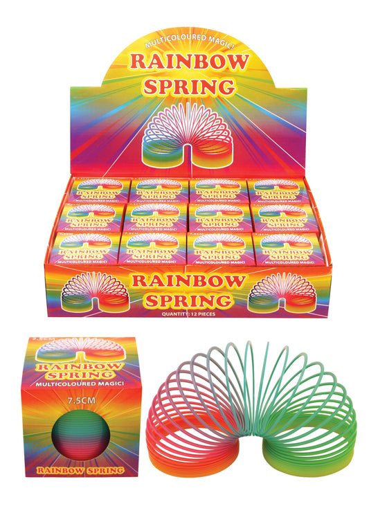 Childrens Playing Rainbow Springing Bouncy Spring 7.5cm  N19051