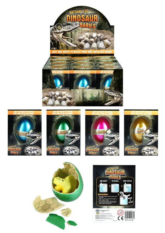 Kids Hatching Dinosaur Babies Egg Assorted Colours N21133
