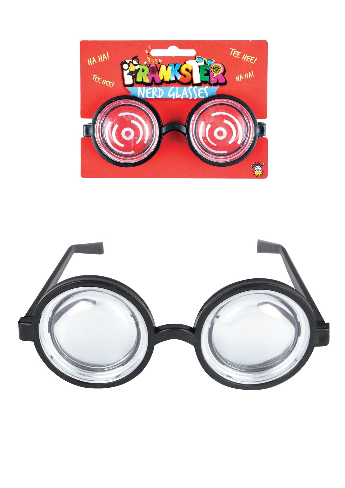 Pranksters Fancy Dress Nerd Glasses With Clear Lenses