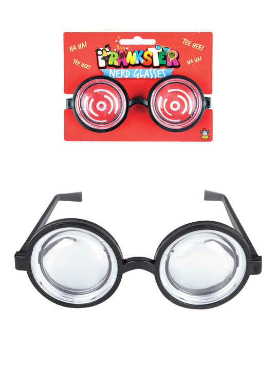 Pranksters Fancy Dress Nerd Glasses With Clear Lenses