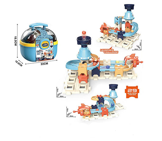 Ball Dash Spaceman Theme Playset Track In Carry Case 28 Piece