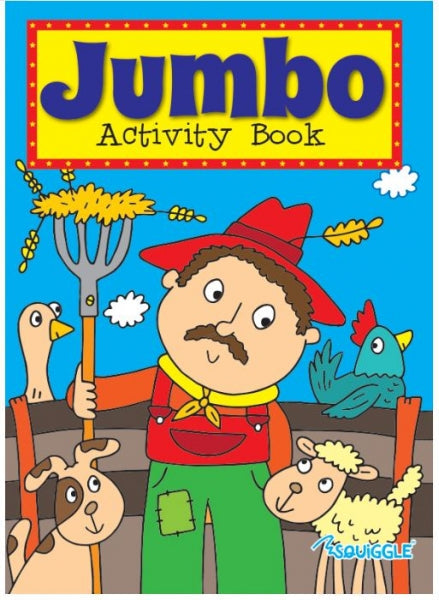 Jumbo Childrens Activity Home Book Fun Theme Girls Boy 2 Designs P2172