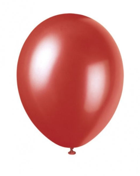 Red & Gold Metallic Balloons Party Birthday 10pk P2716