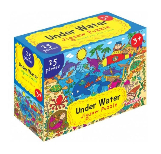 Children's Fun Playing Unicorn / Underwater Jigsaw Puzzle 25 Pieces Assorted Designs P2835