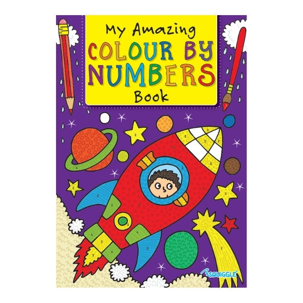 Colour By Numbers Book A4 Size Assorted Designs