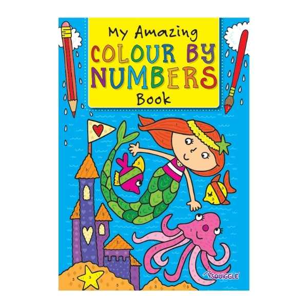 Colour By Numbers Book A4 Size Assorted Designs