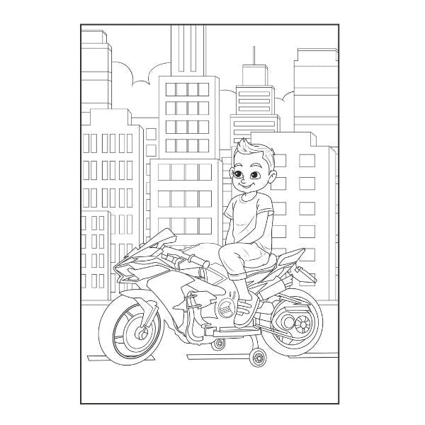 A4 Colouring Fun for Boys Book P2925