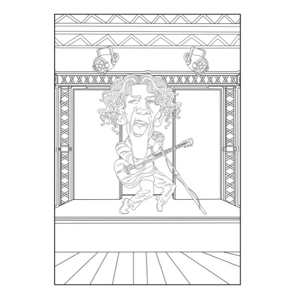 Advanced A4 Colouring Book Comical Character