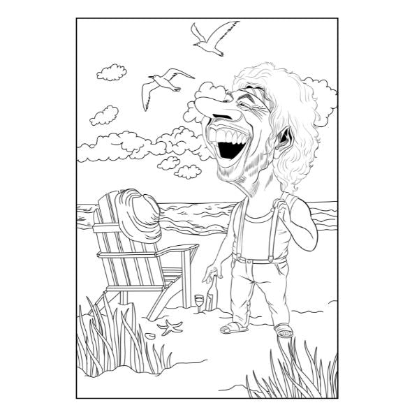 Advanced A4 Colouring Book Comical Character