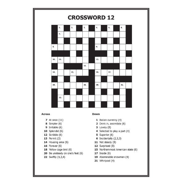 Mega Large Print Modern Crossword Book 2