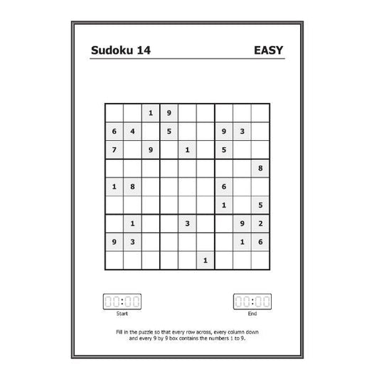 Mega Large Print Modern Sudoku Book 1 Easy & Medium P2962