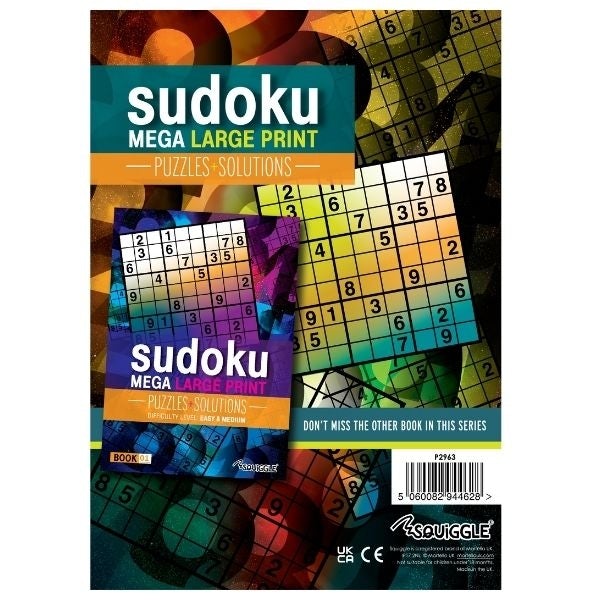 Mega Large Print Modern Sudoku Book 2 Tricky & Hard