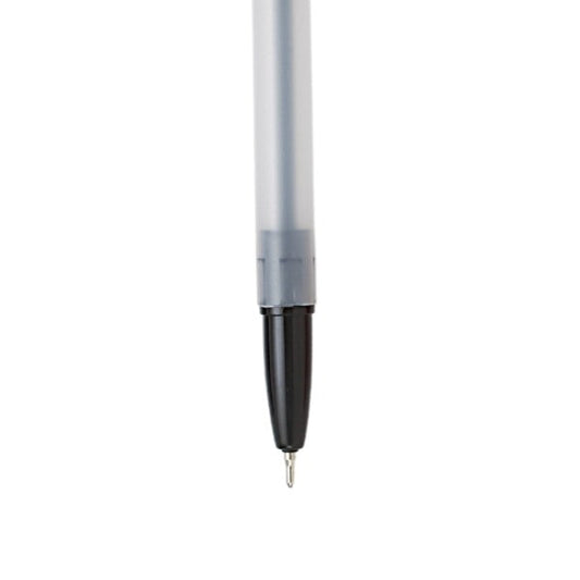 Pull Cap Ballpoint Pens 6pk Black Ink P3098