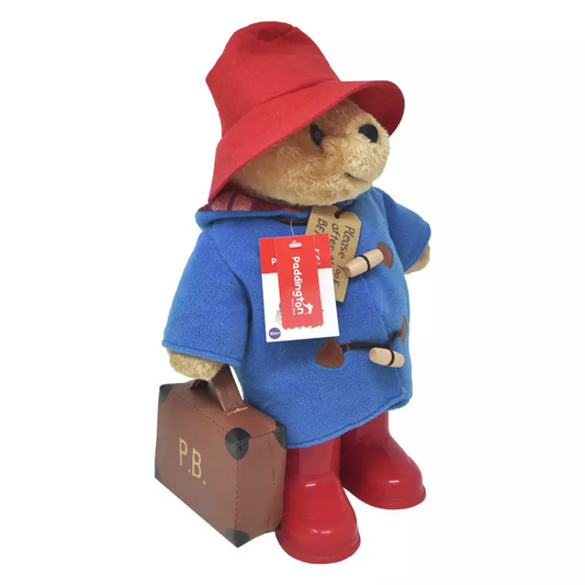 Paddington Large Classic Boots And Suitcase Plush Soft Toy Official 33cm
