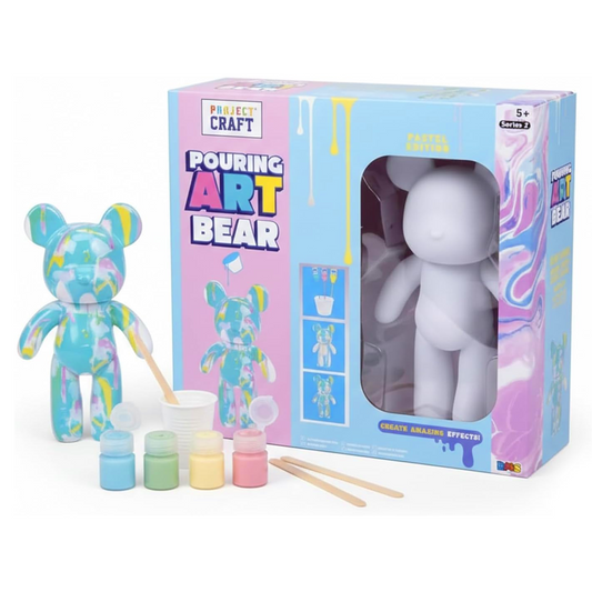 Marble Bear Paint Pouring Set - Pastel Edition 23cm Large