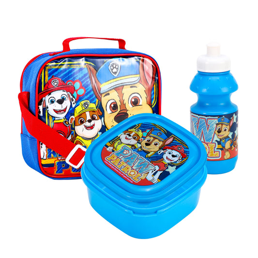 Paw Patrol 3 Piece Lunch Bag, Box & Bottle Set