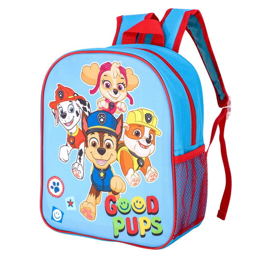 Paw Patrol Good Pups Style Backpack Kids Premium Standard Rucksack with Zip & Adjustable Straps