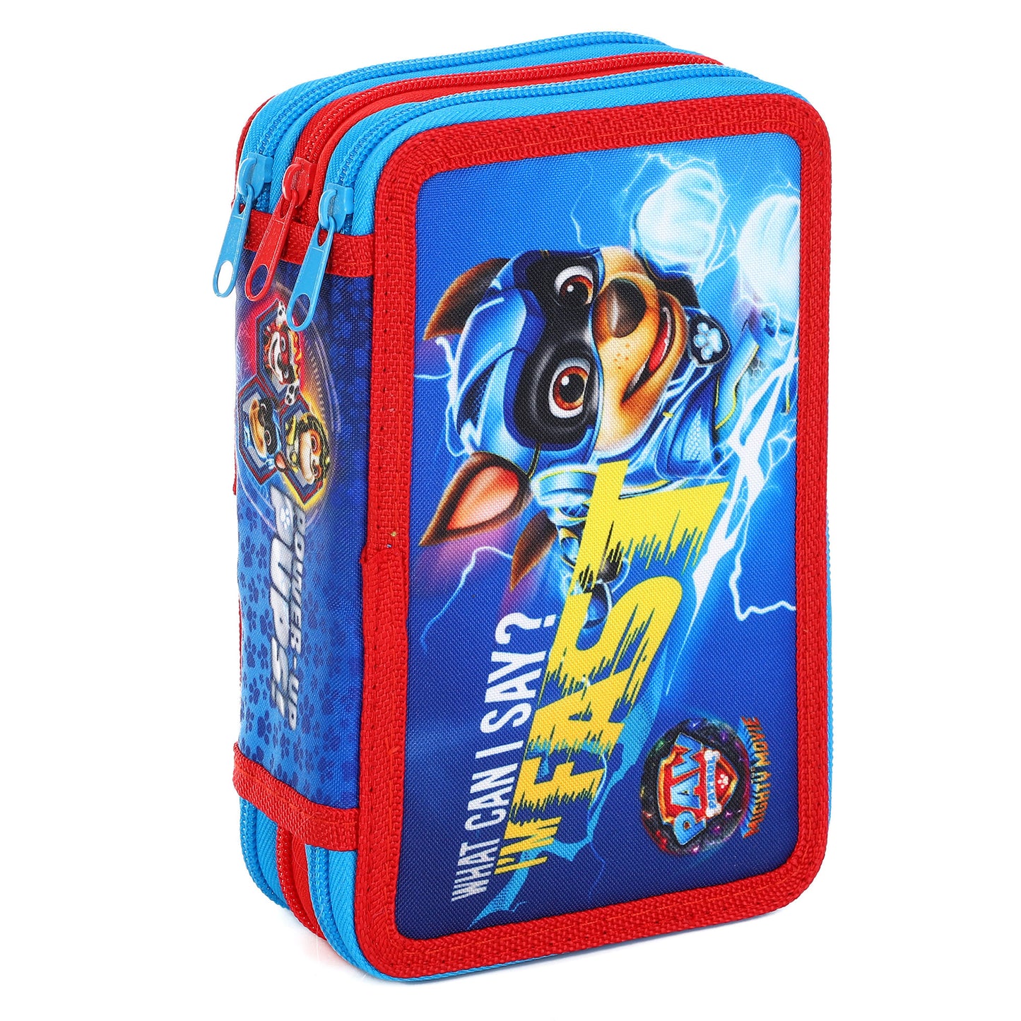 Paw Patrol Style Jumbo Pencil Case & Stationery Set with 3 Zip Divider
