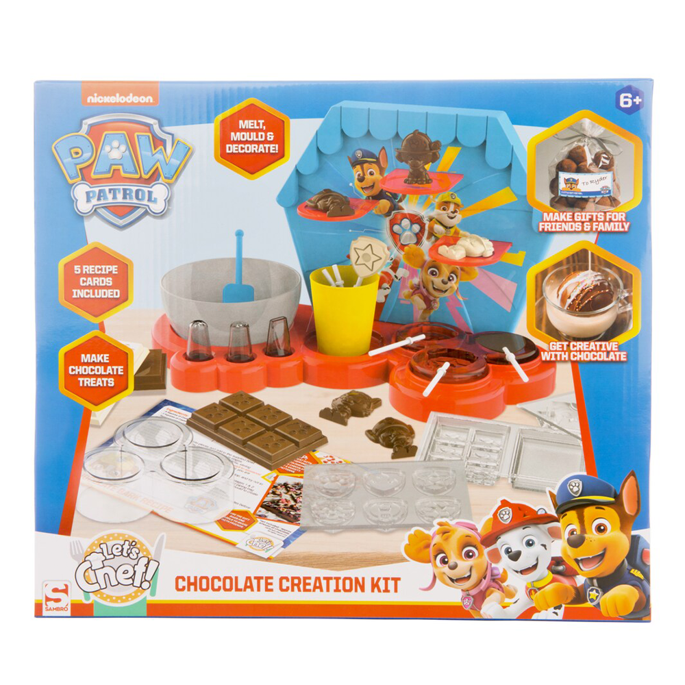 Paw Patrol Chocolate Creation Kit With Moulds and Lolly Sticks