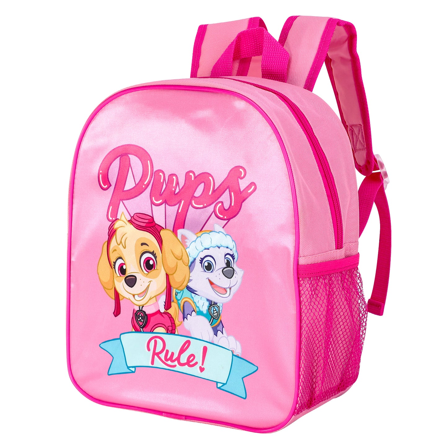 Paw Patrol Pink Pups Rule Style Backpack Kids Premium Standard Rucksack with Zip & Adjustable Straps