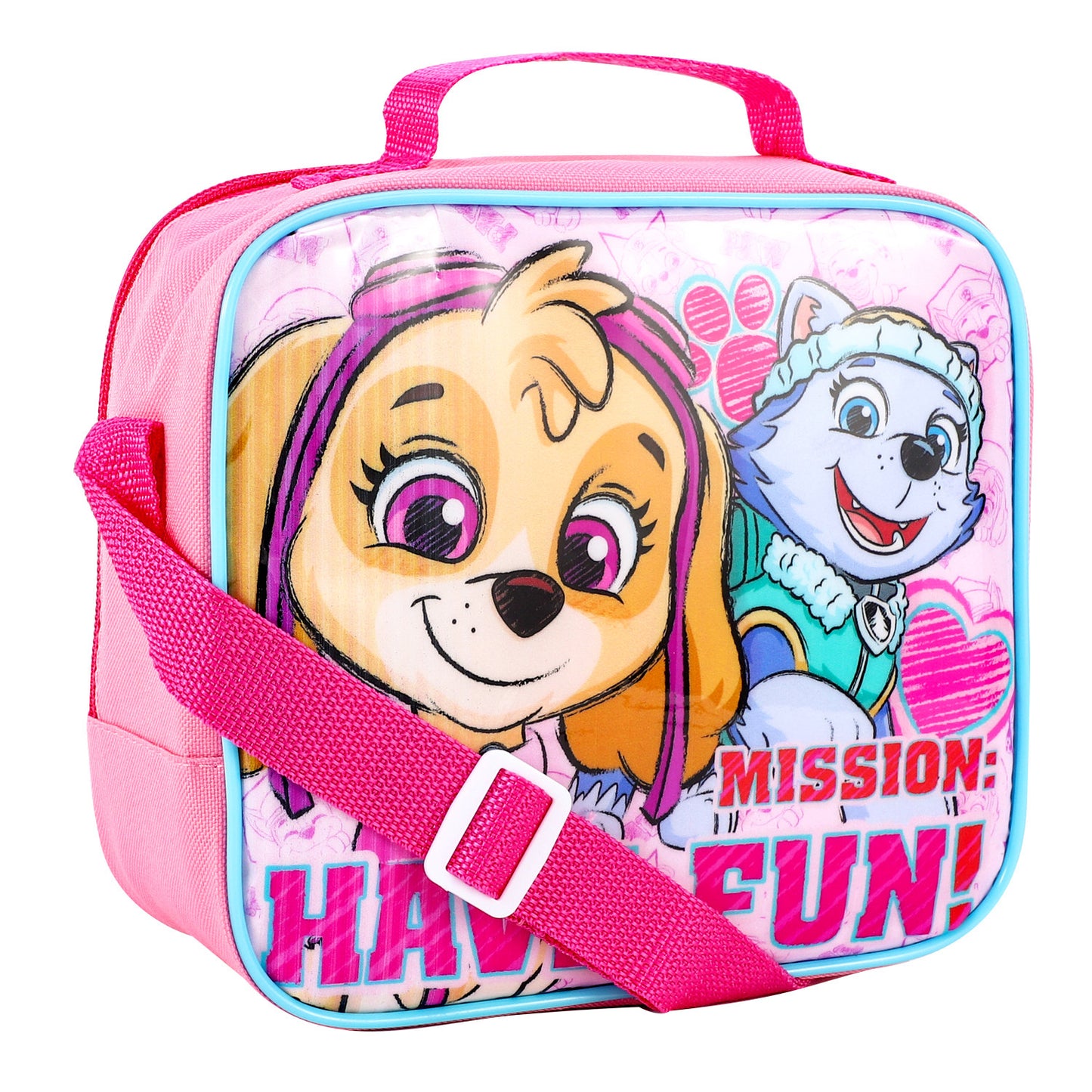 Paw Patrol Pink Skye 3 Piece Lunch Bag, Box & Bottle Set