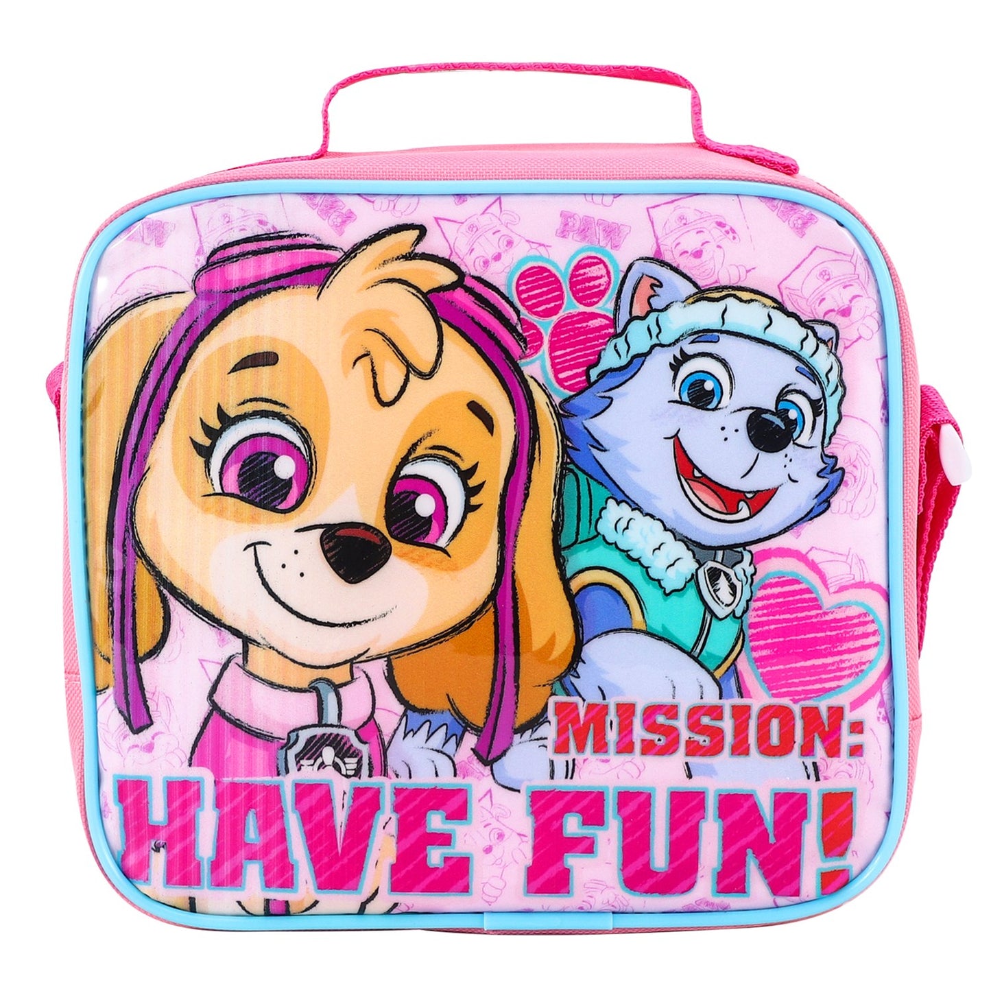 Paw Patrol Pink Skye 3 Piece Lunch Bag, Box & Bottle Set