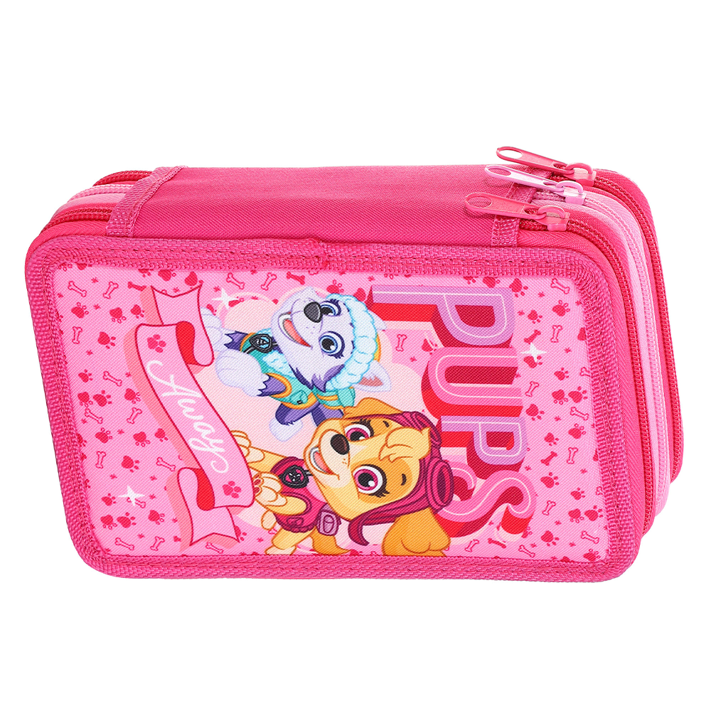 Paw Patrol Skye Style Jumbo Pencil Case & Stationery Set with 3 Zip Divider