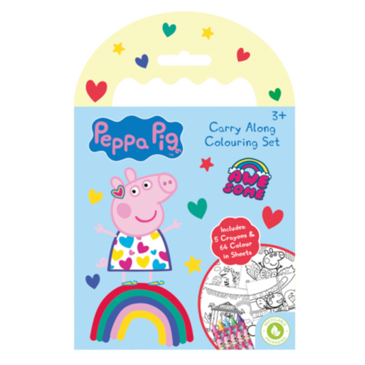 Peppa Pig Carry Along Colouring Set