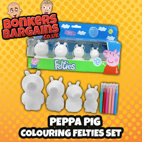 Peppa Pig - Colouring Felties Set