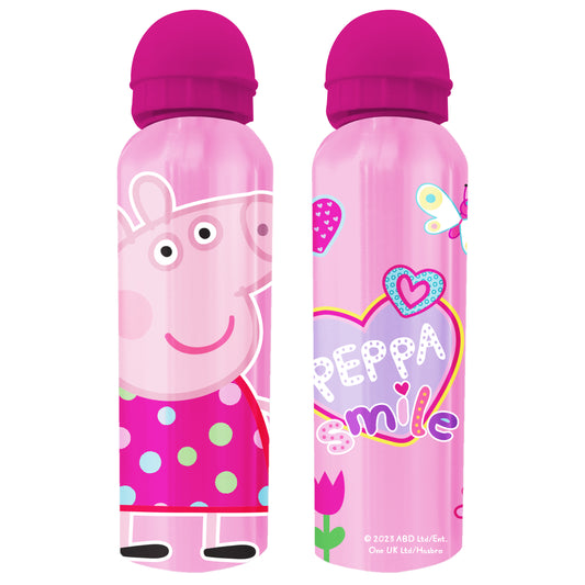 Peppa Pig Aluminium Drinks Bottle with Sports Cap 500ml