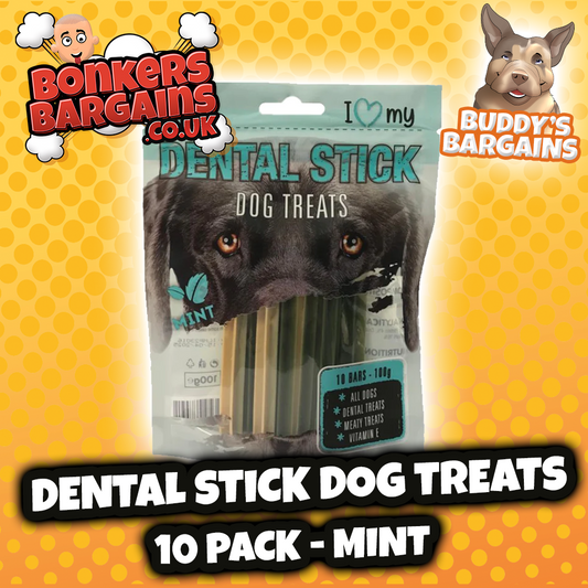 Pet Dog Treats Dental Sticks Mint 100g 77091 (Parcel Rate)