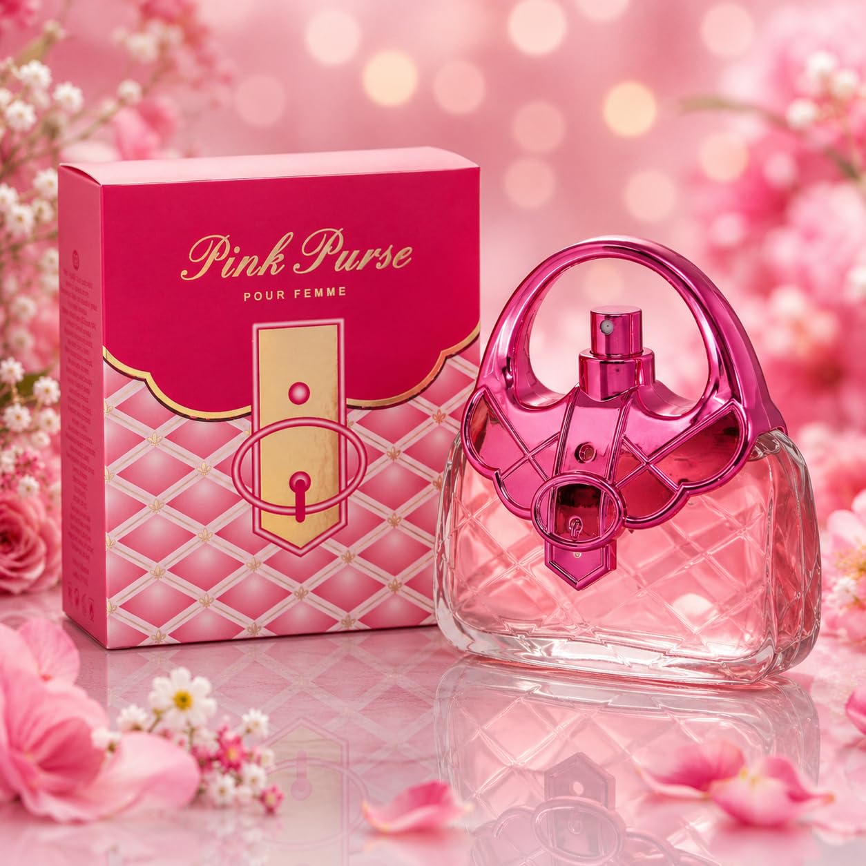 PINK PURSE Inspired by Rush - Women’s Eau de Parfum Spray 100ml - Saffron London