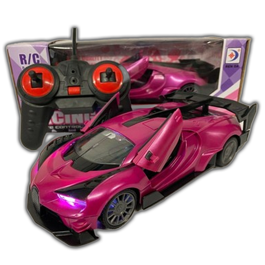 Remote Control RC Sports Car Hot Pearlescent Pink with Lights