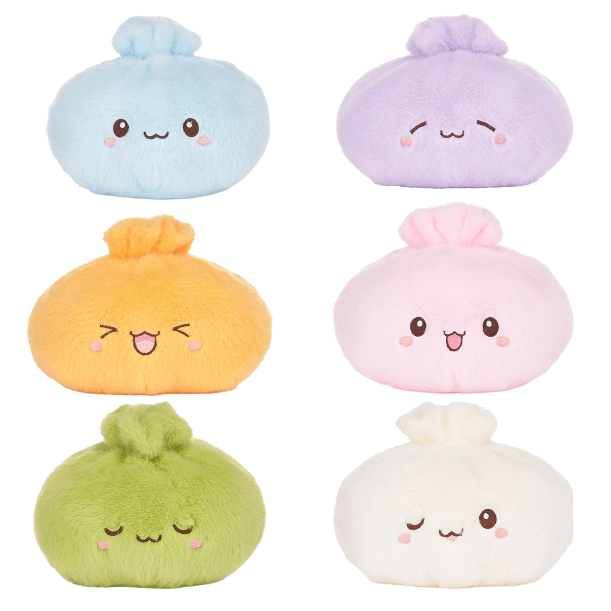 Kawaii Kuties XL 25cm Dumplings Plush Beanbag Toy - 6 Colours