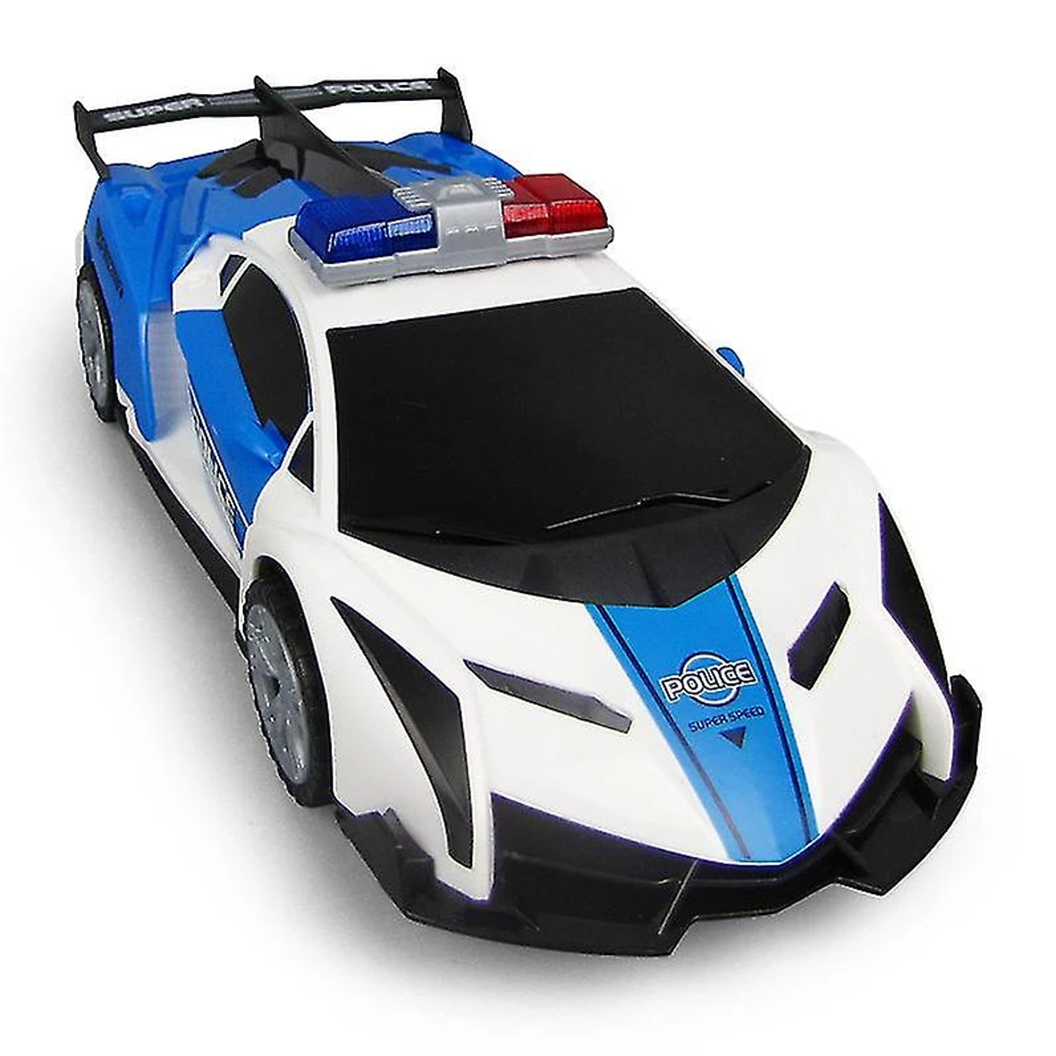 Police Car Flashing 360 Spinning Toy Car with Sound & Lights