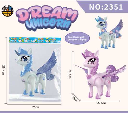 Dream Unicorn Toy Walking Sound & Lights