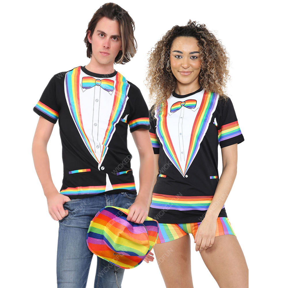 Pride Rainbow Bow Printed T-Shirt Unisex
