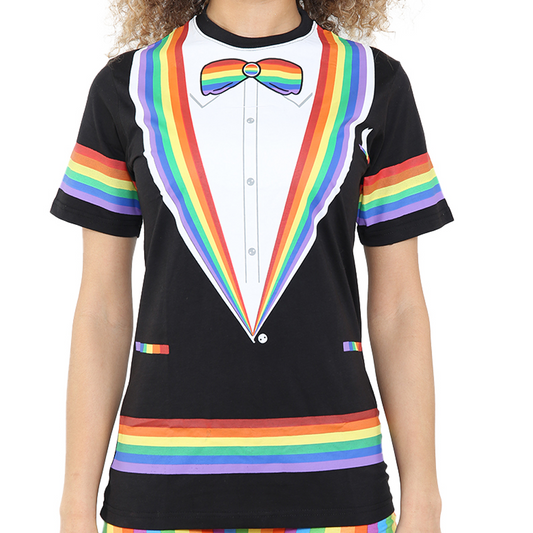 Pride Rainbow Bow Printed T-Shirt Unisex