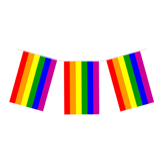 Pride Rainbow Flag Bunting 7 Metre - 24 Flags