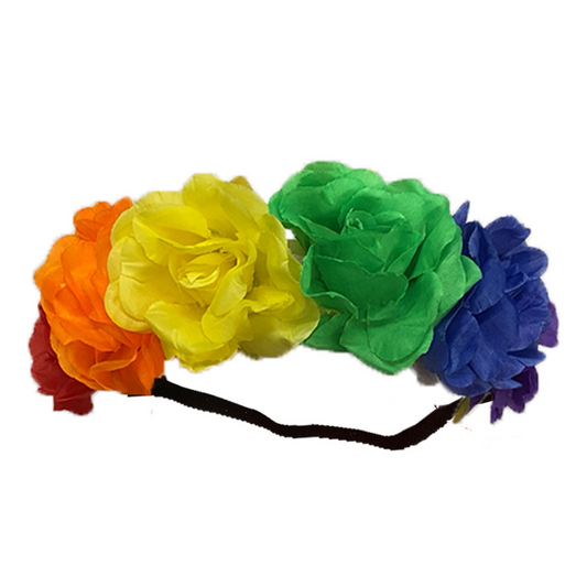 Pride Rainbow Flower Headband