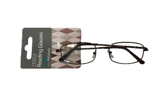 Reading Glasses +1.50 Metal Frame Assorted Colours PROVENANCE150
