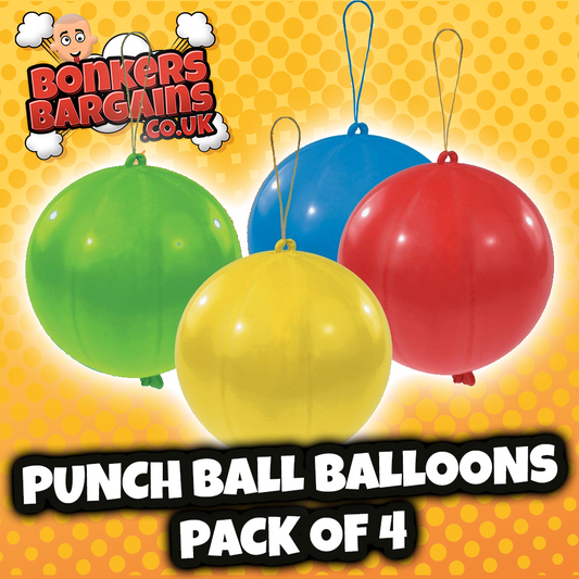 Punch Ball Balloons Pack of 4 P2745 (Parcel Rate)