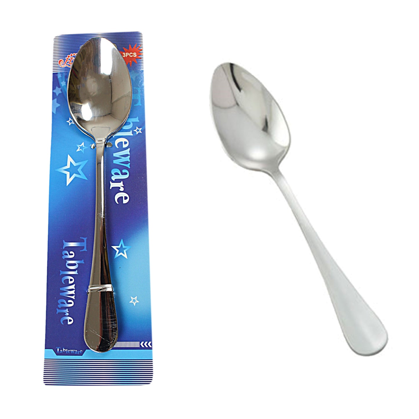 Stainless Steel Table Spoons 18.3 cm Pack of 3 0795